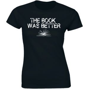 Half It Tops - The Book Was Better Book Story Reading Tee T-shirt Half It Tops - The Book Was Better Book Story Reading Tee T-shirt